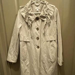 Ann Taylor LOFT Raincoat/Trenchcoat